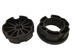 Adaptador+Corona Circular 76mm estriado con ojiva para toldos